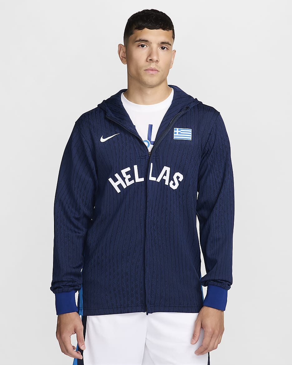 Greece Men s Nike Dri FIT ADV Basketball Game Jacket